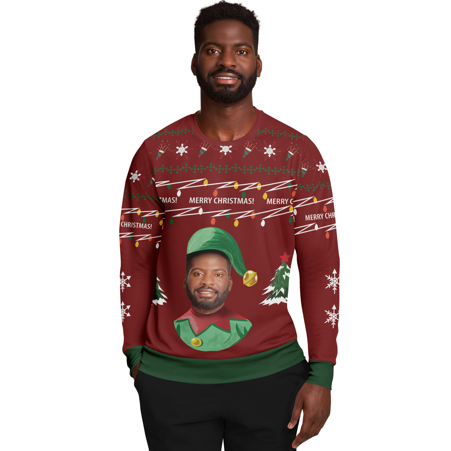 Ugly Christmas sweater eleven (red man)