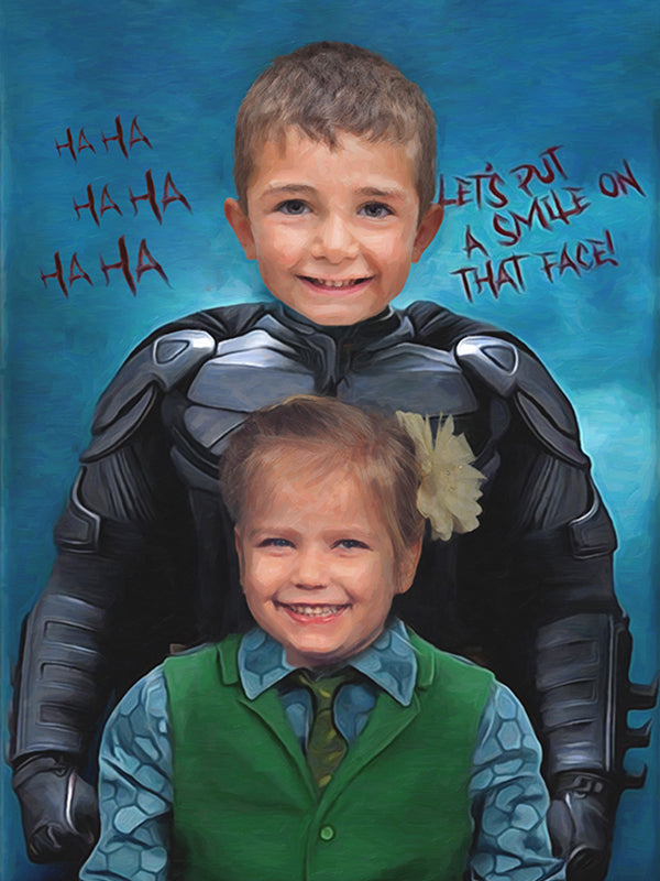 Bat & Joker - Custom Poster