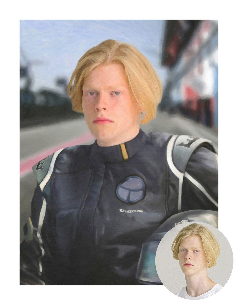 The racing driver - Custom Poster