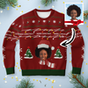 Ugly Christmas Sweater Santa Claus (Red Woman)