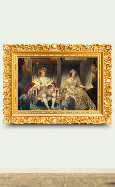 Christian VIII and Caroline Amalie - Custom Canvas