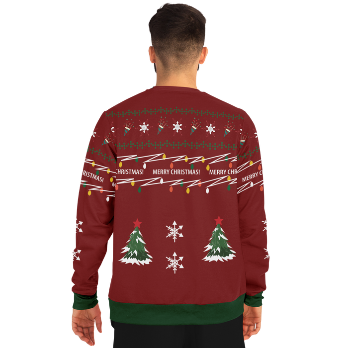 Ugly Christmas Sweater Santa Claus Red Man