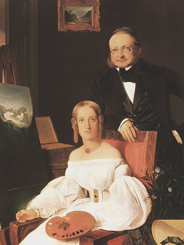 Double portrait by Franz Eybl - Custom Mok