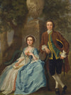 George and Margareth Rogers by Francis Hayman - Custom Poster
